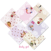 Decorer Baby girl 8x8 Inch Paper Pack (DECOR-B33-431)